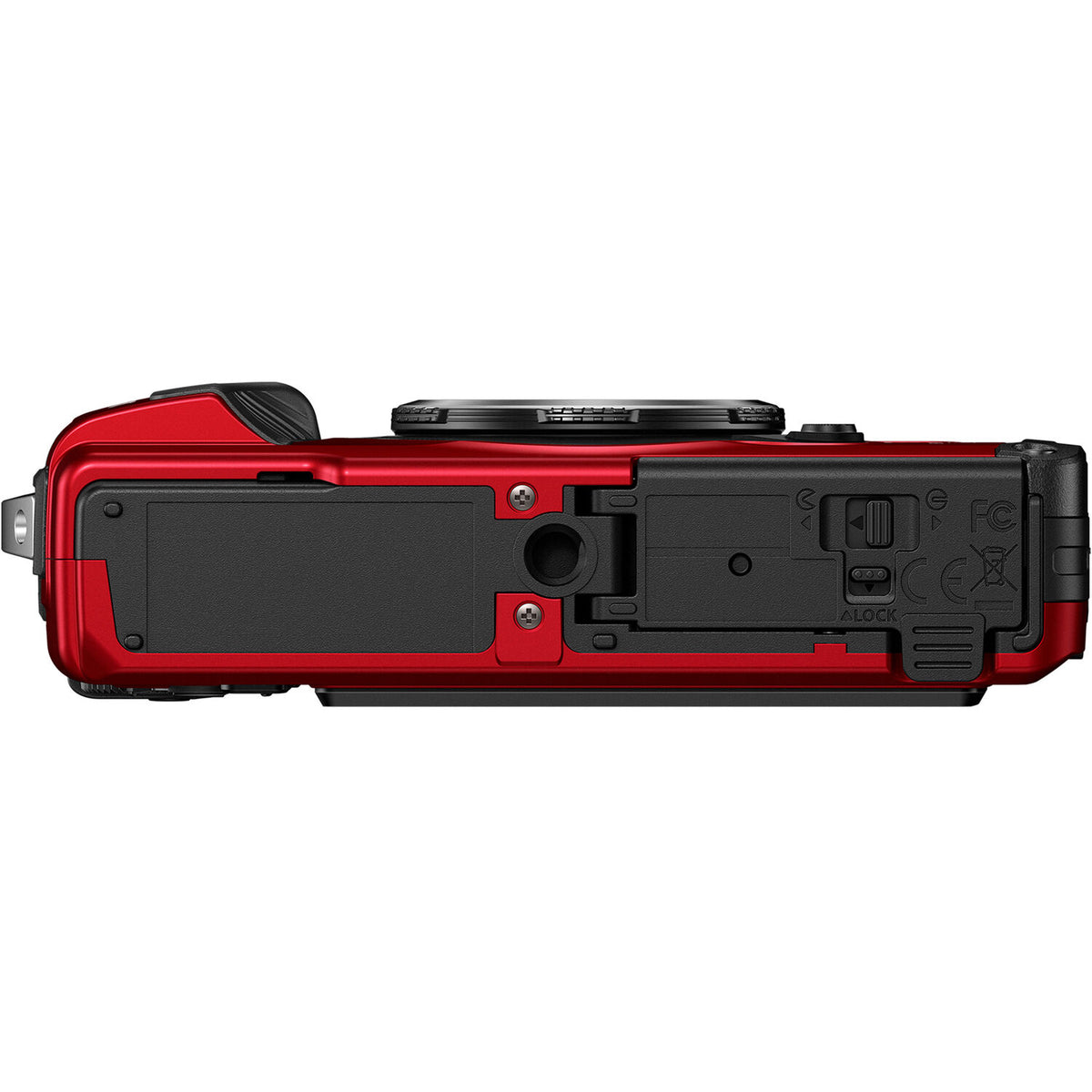 Cámara Digital OM System Tough TG-7 Sumergible Roja