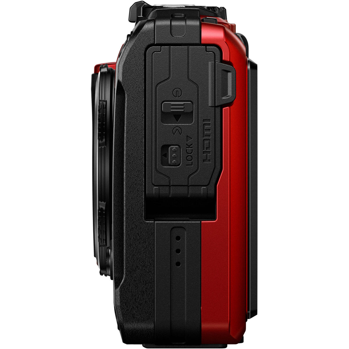 Cámara Digital OM System Tough TG-7 Sumergible Roja