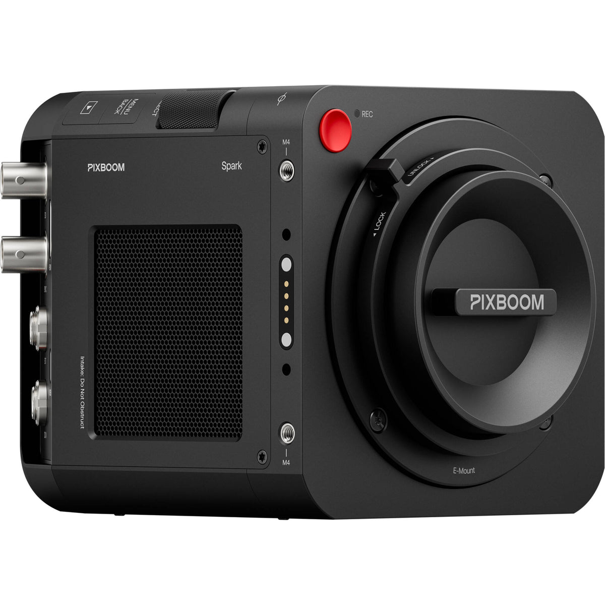 Cámara Digital Pixboom Spark 4K Global-Shutter S35 con 2.5TB SSD Card (Sony E, Black) - vista frontal