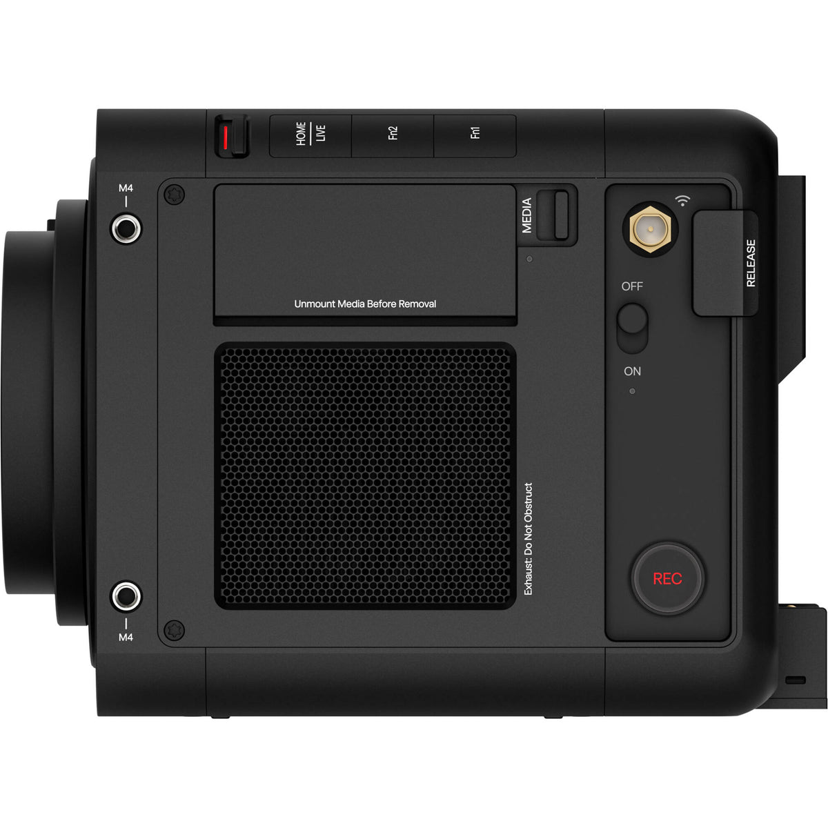 Cámara Digital Pixboom Spark 4K Global-Shutter S35 con 2.5TB SSD Card (Sony E, Black) - vista lateral