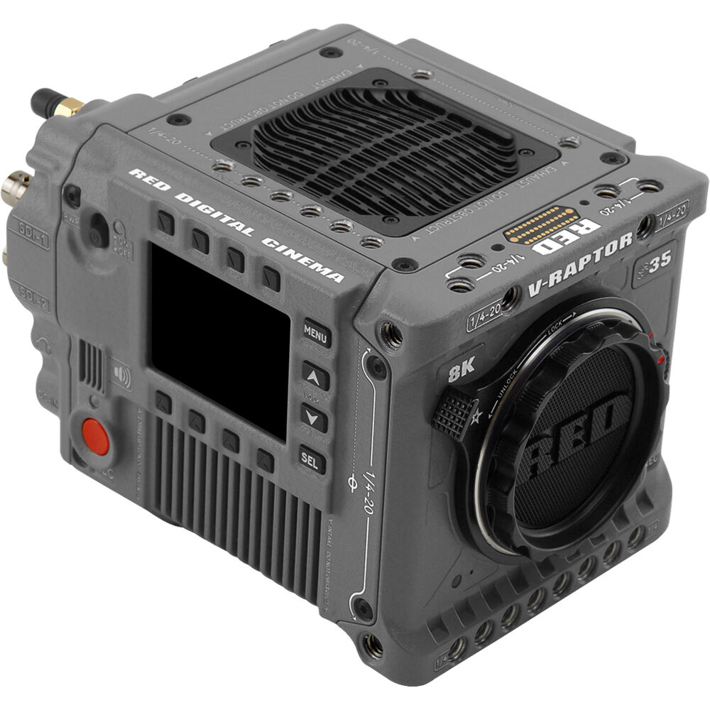 Cámara Digital RED Digital Cinema V-RAPTOR RHINO 8K S35 (Canon RF, Gray) - vista frontal