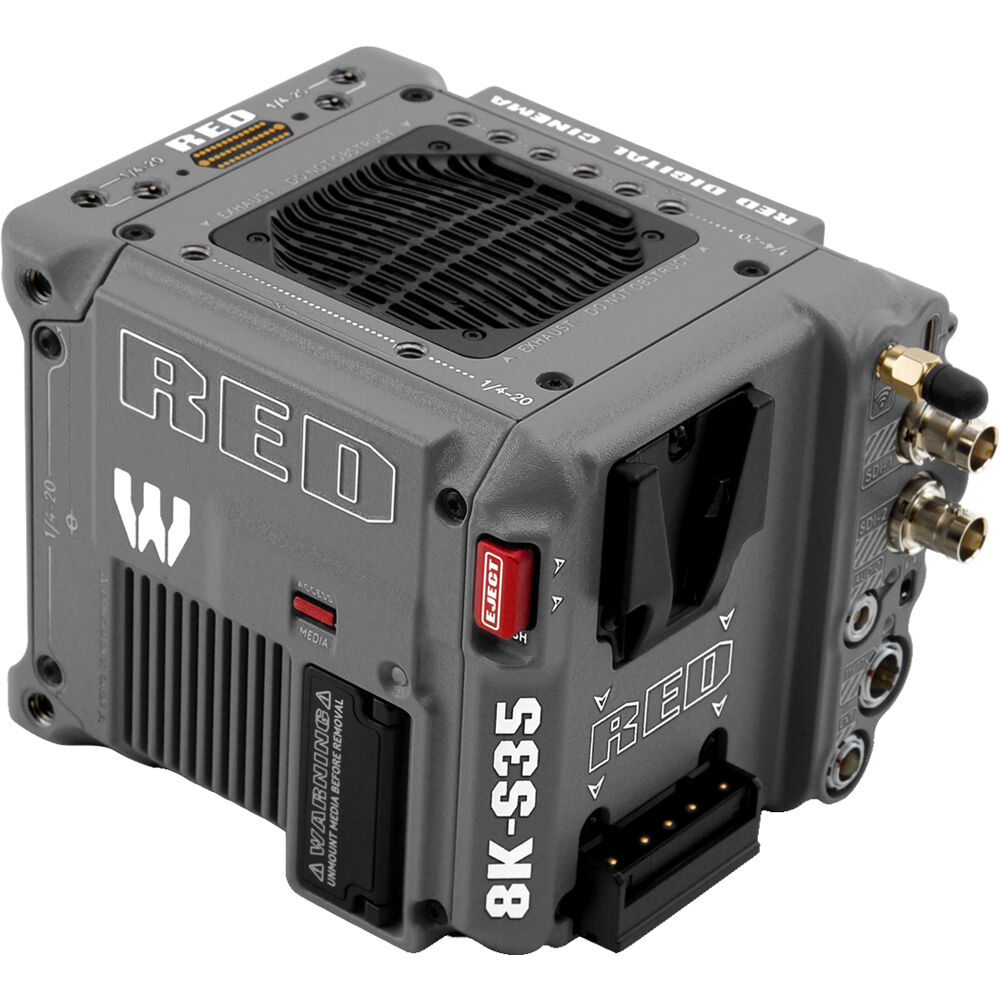 Cámara Digital RED Digital Cinema V-RAPTOR RHINO 8K S35 (Canon RF, Gray) - vista lateral