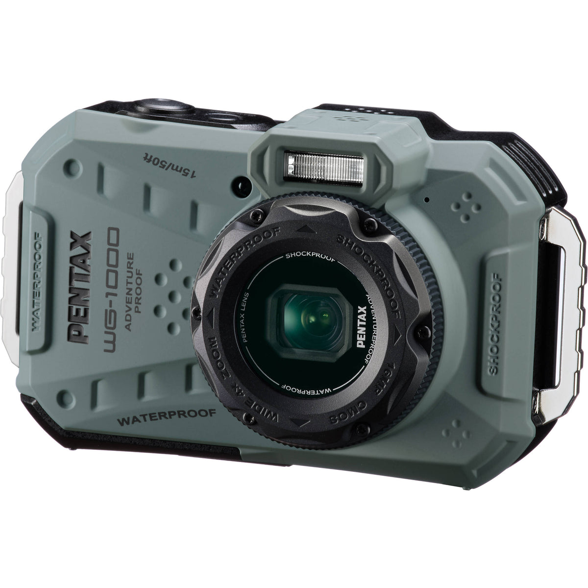 Cámara Digital Ricoh PENTAX WG-1000 Resistente 16MP Verde Oliva - contenido de la caja