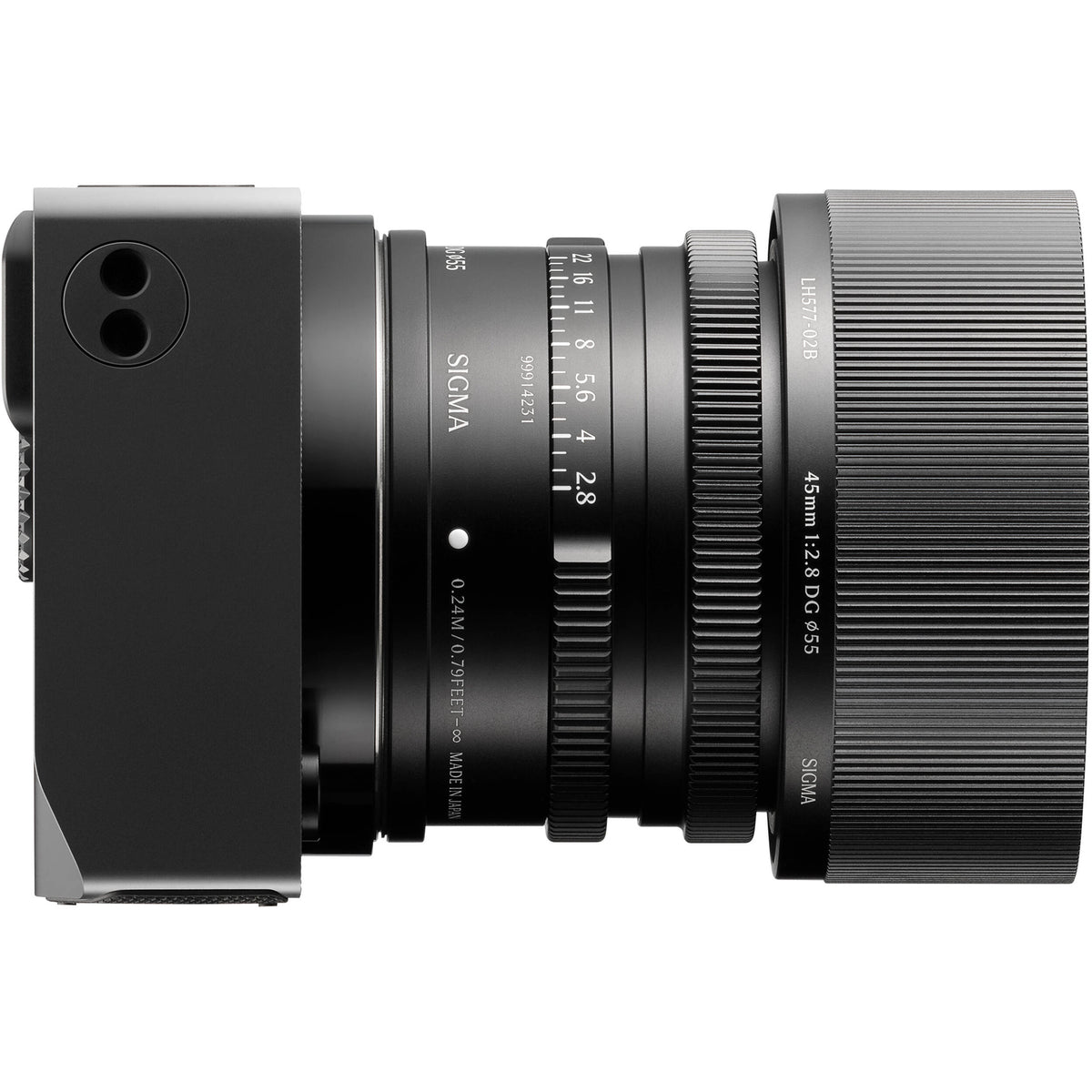 Cámara Digital Sigma BF Mirrorless Full Frame 24.6MP Negra - vista lateral
