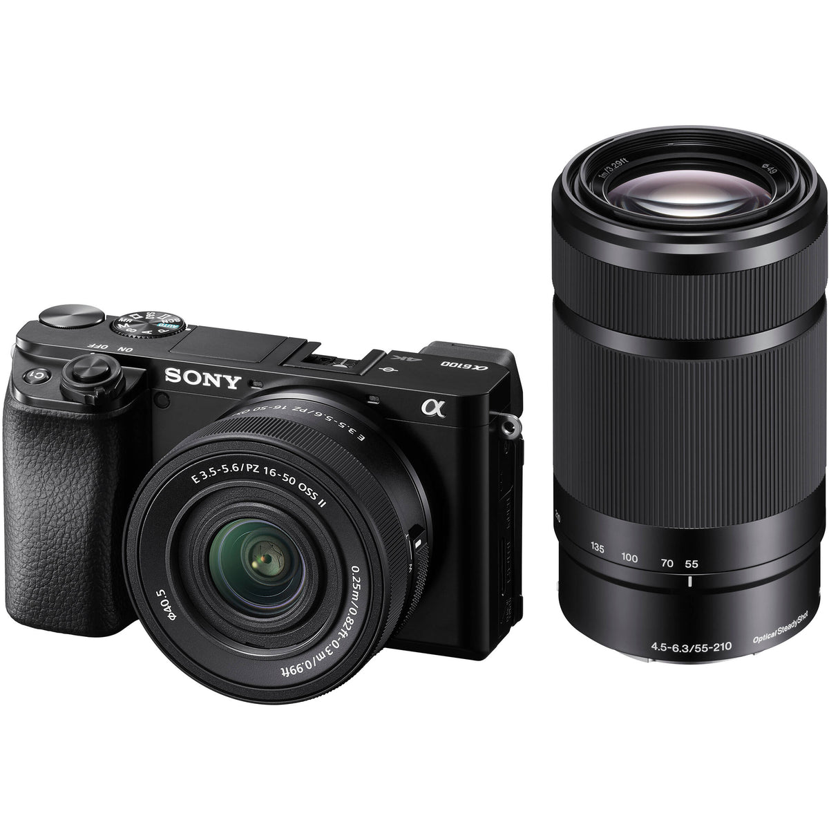 Cámara Digital Sony a6100 con Lentes E 16-50mm y 55-210mm - vista principal