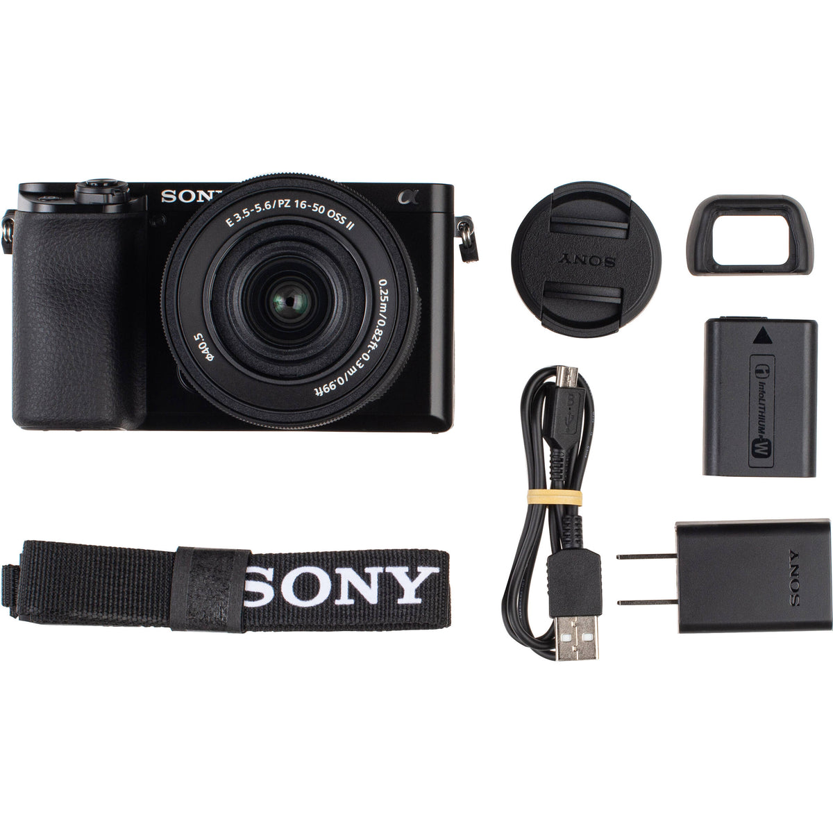 Cámara Digital Sony a6100 con Lentes E 16-50mm y 55-210mm - en uso