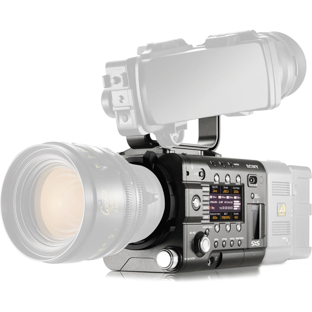 Cámara Digital Sony PMW-F5 CineAlta - puertos y conexiones