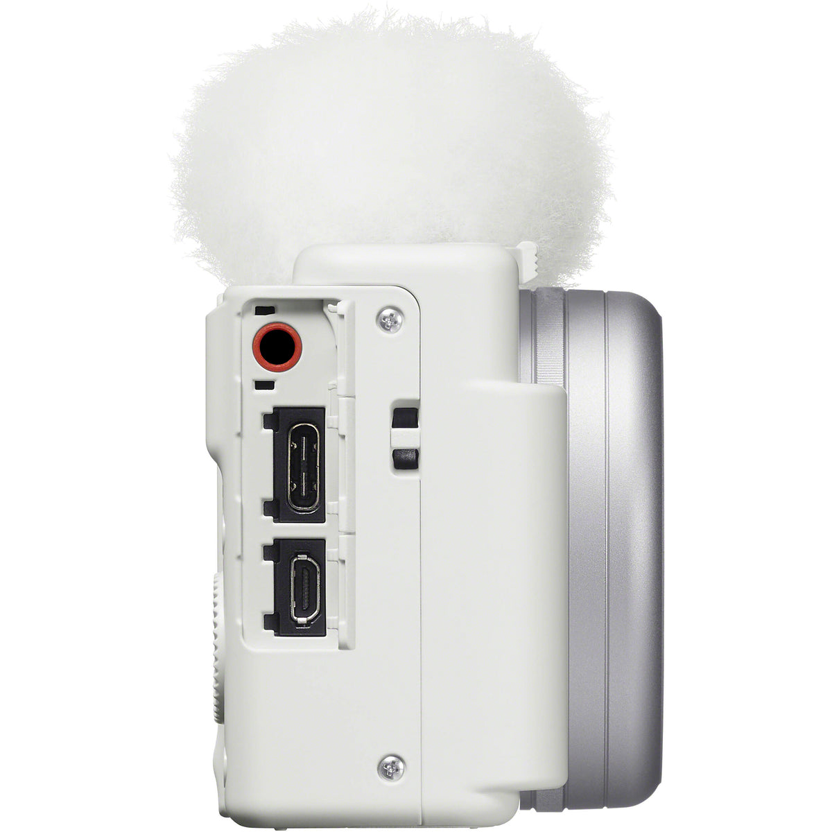 Cámara Digital Sony ZV-1 II Compacta 20.1MP para Video Blanca - puertos y conexiones