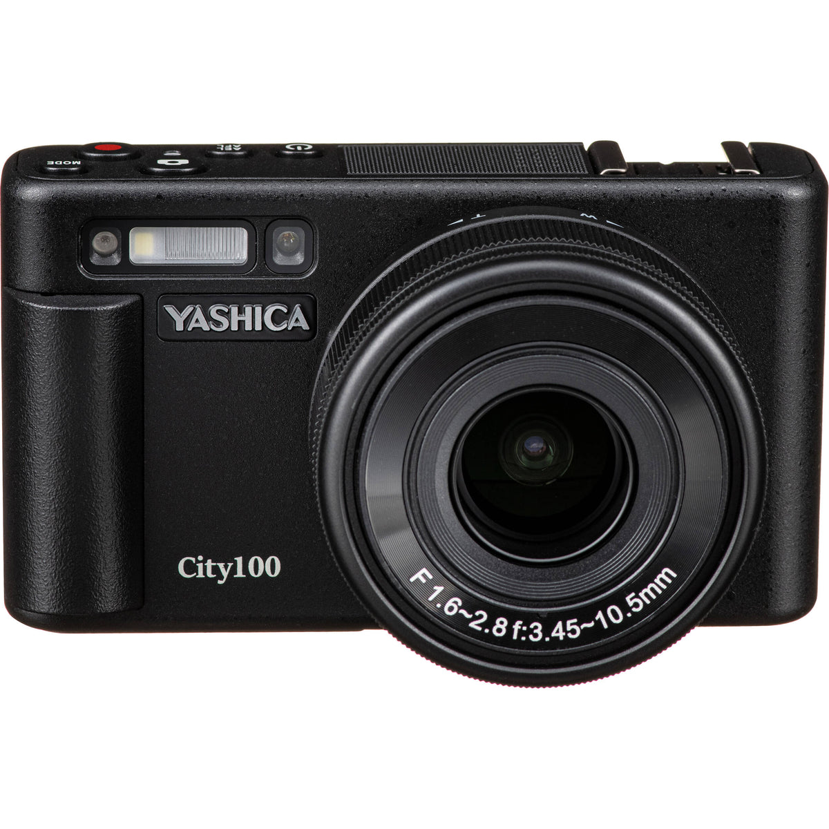 Cámara Digital Yashica City 100 Zoom Óptico 3x 13MP Negra - vista lateral