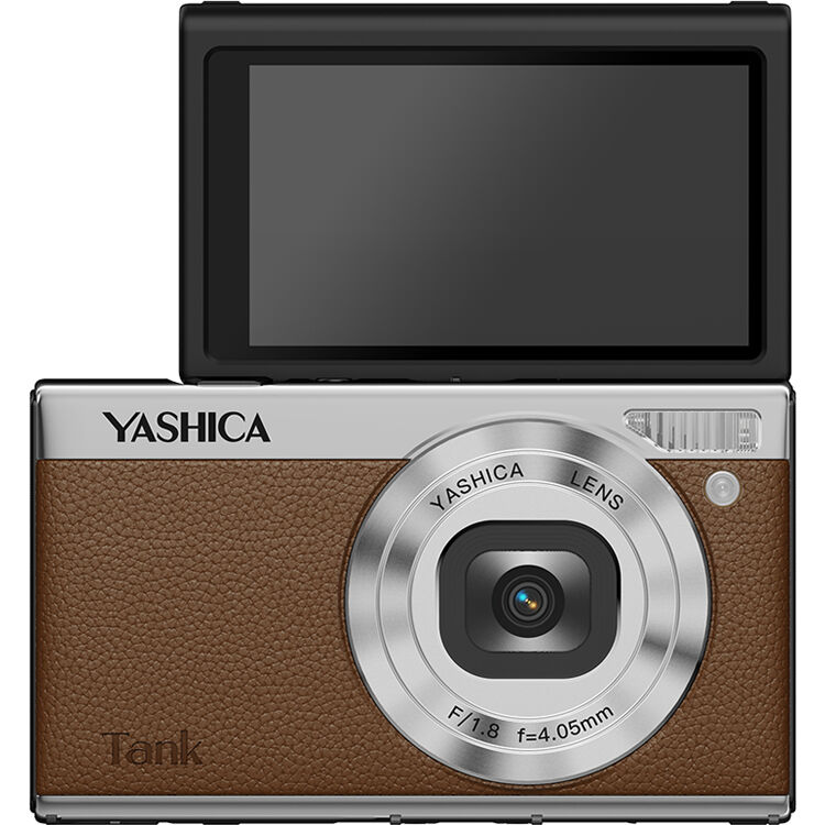 Cámara Digital Yashica Tank Compacta 12MP Marrón - vista principal