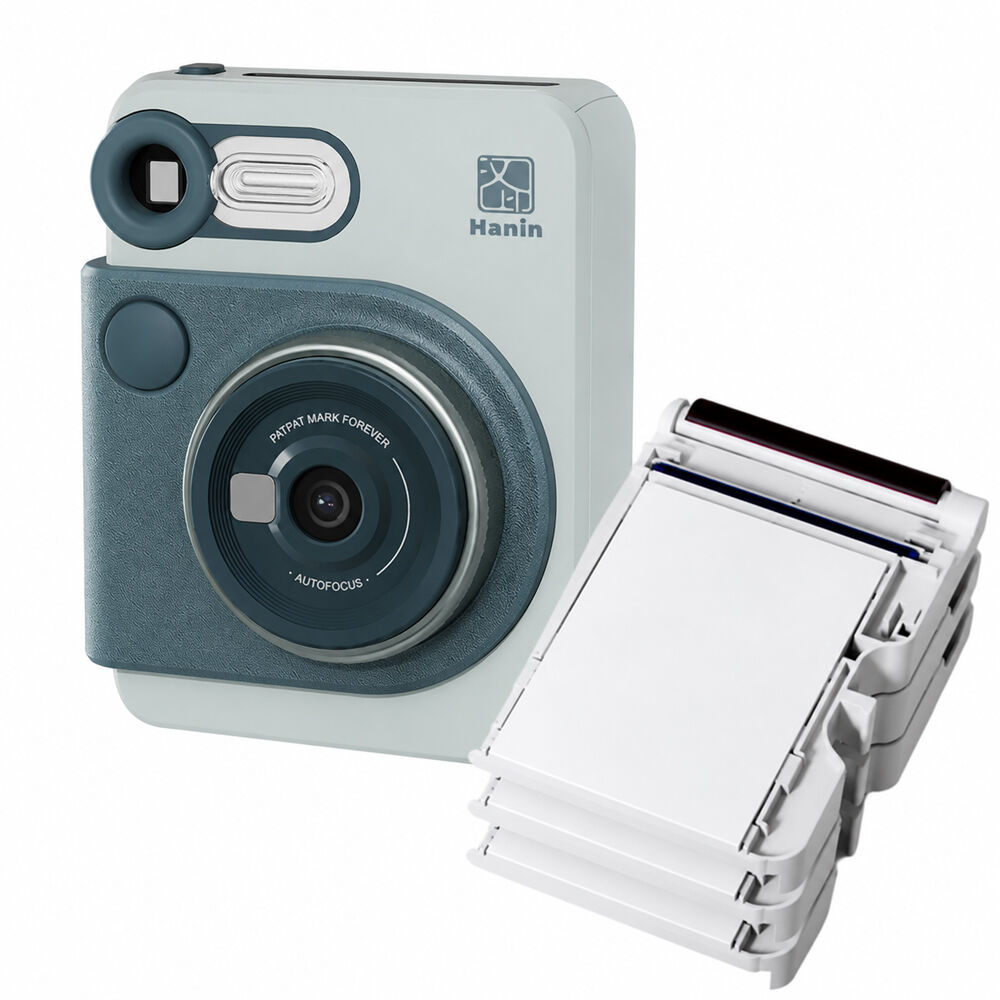 Cámara Instantánea Hanin M6 Pro con Kit de Película 20 Fotos Azul - vista principal