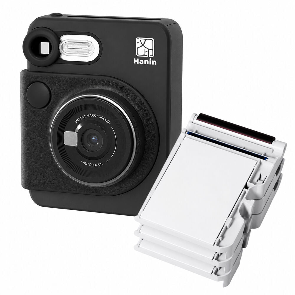 Cámara Instantánea Hanin M6 Pro con Kit de Película 20 Fotos Negra - vista principal