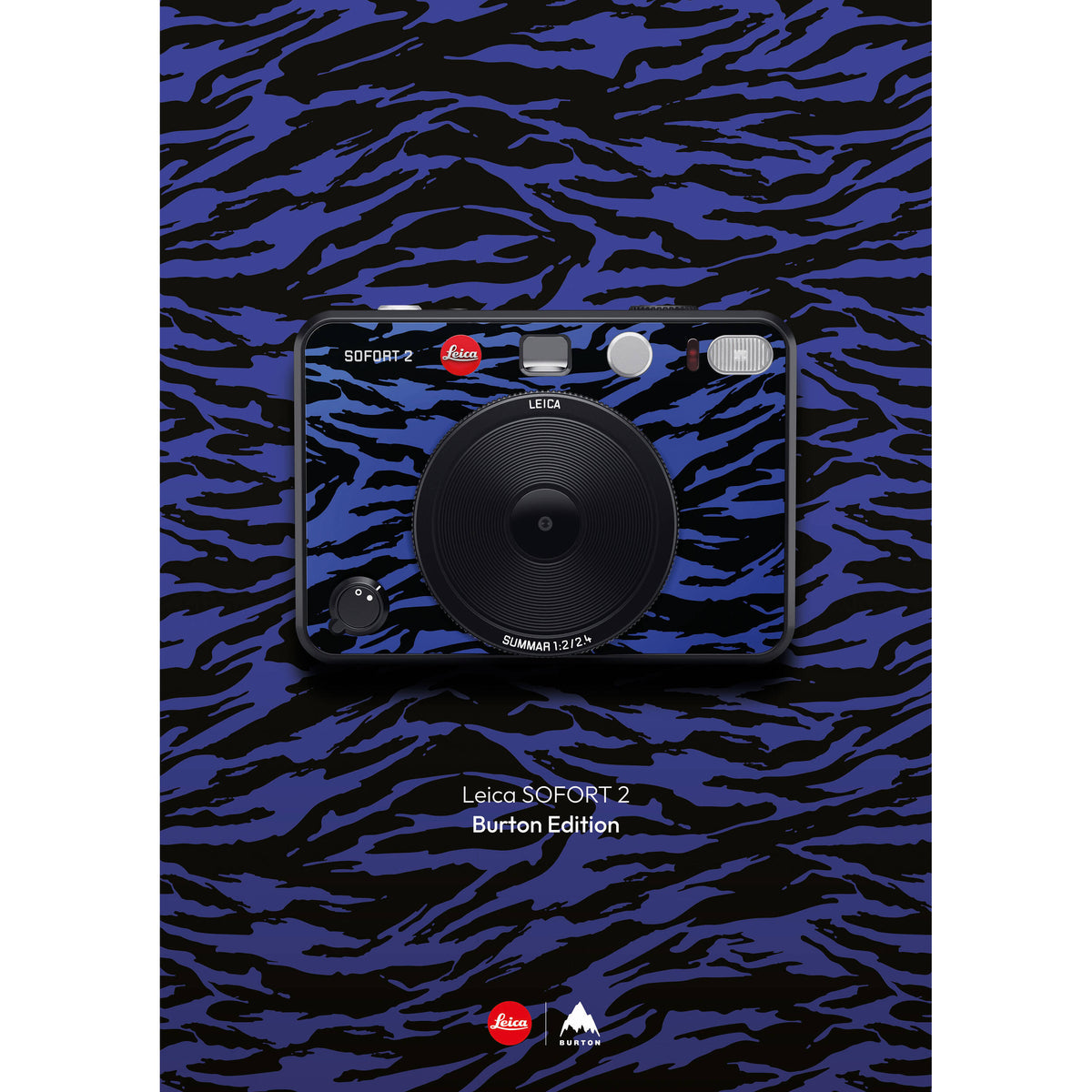 Cámara Instantánea Leica SOFORT 2 Edición Burton Azul - en uso