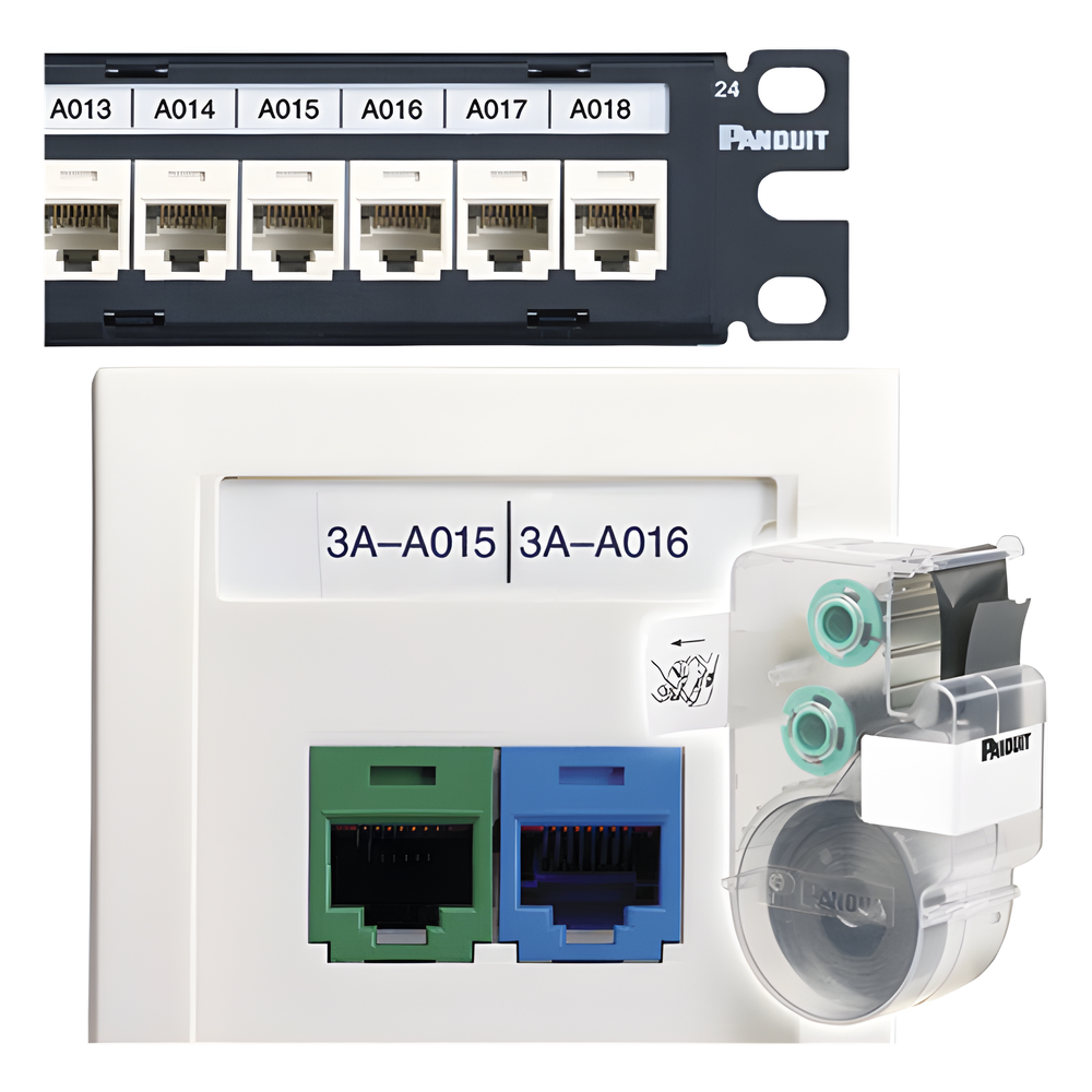 Casete de 125 Etiquetas Adhesivas Panduit C252X030FJC Blanco