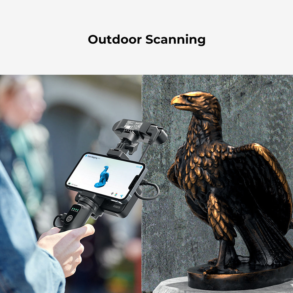 Escáner 3D Creality CR-Scan Ferret Pro: precisión de 0,1 mm, WiFi 6, imagen 3D anti-vibración y color de 24 bits. Escane