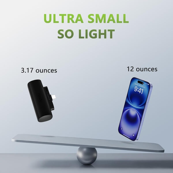 Power Bank Miady - Pack de 2 - 5000 mAh por Unidad - Conector USB-C Integrado - HYG013B - Vista adicional 1