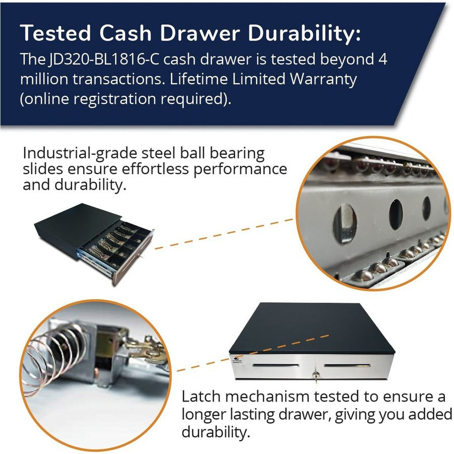Cajón de Dinero apg Cash Drawer Series 4000 1816 Cash Drawer - vista 6
