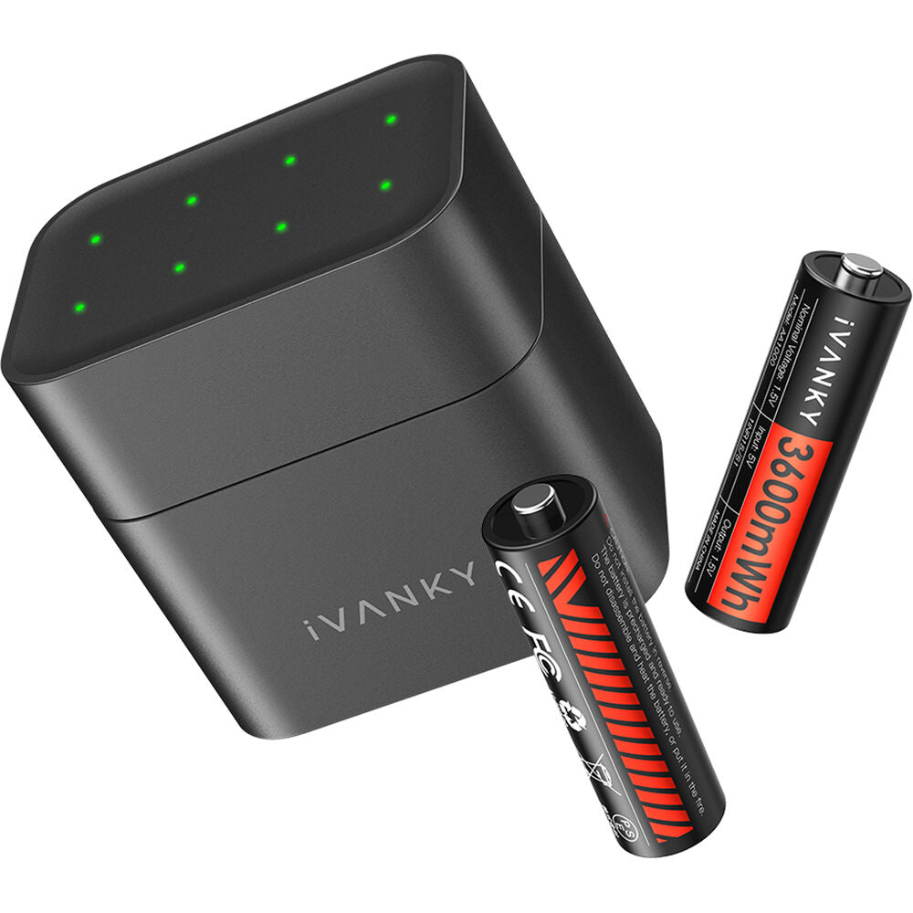 Cargador iVANKY Portable Charging Case con 8-Pack AA recargables Lithium-Ion - vista principal