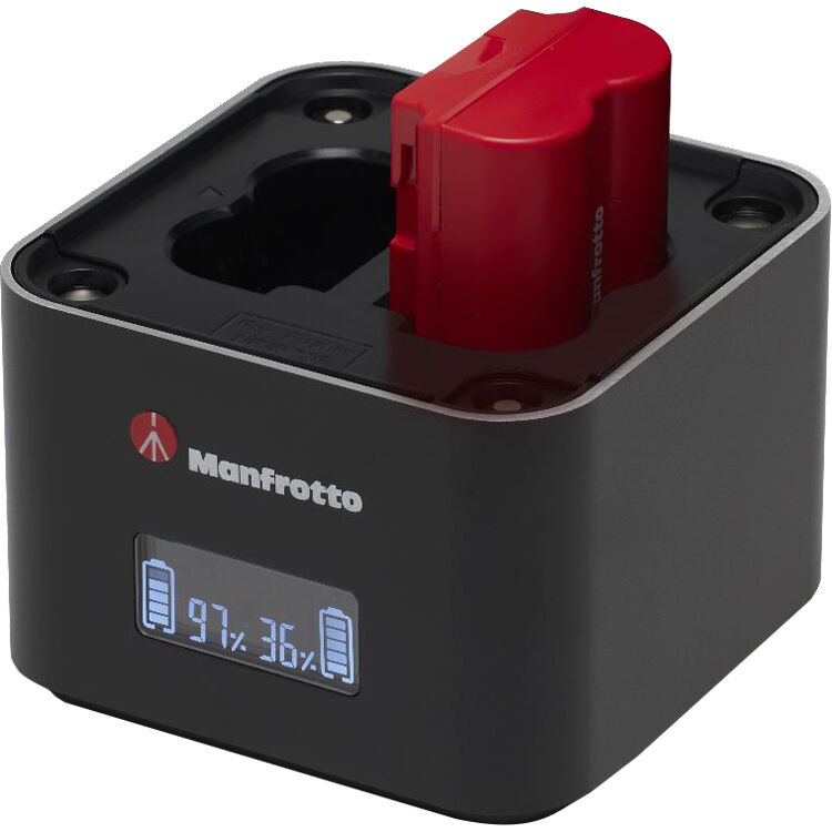 Cargador Manfrotto ProCUBE 3 Professional Twin para Select FUJIFILM - vista principal