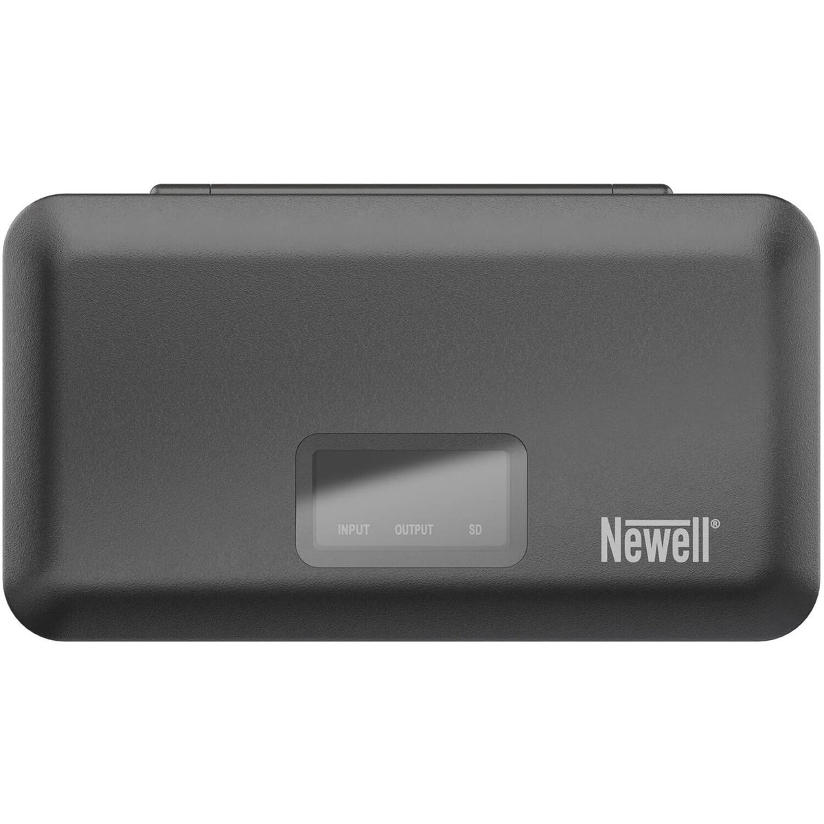 Cargador Newell LCD Dual-Channel con SD Card Reader para Canon LP-E10 - vista trasera