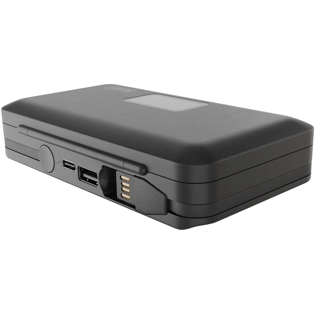 Cargador Newell LCD Dual-Channel con SD Card Reader para Canon LP-E17 - vista lateral