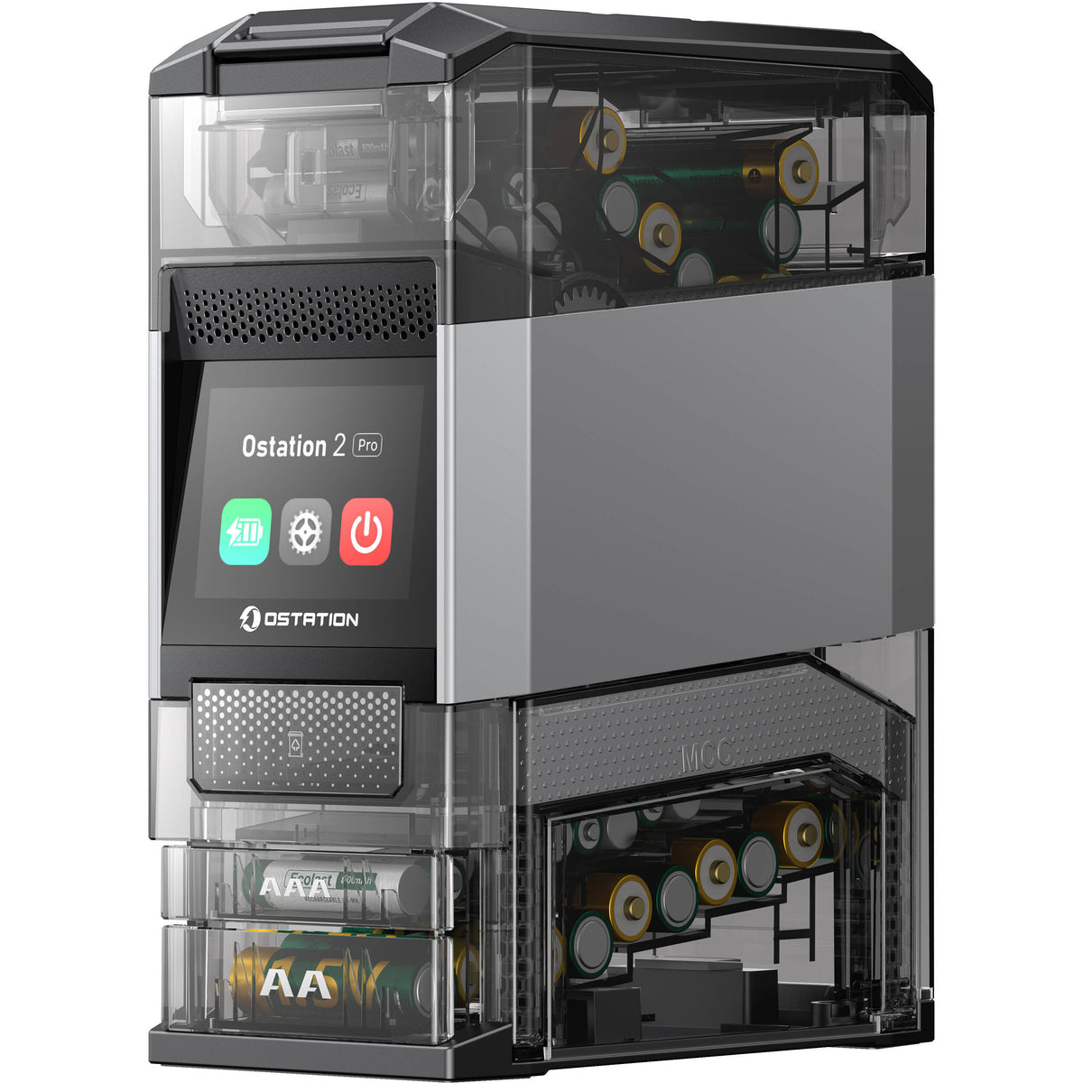 Cargador Olight Ostation 2 Pro AA /AAA Automatic - puertos y conexiones