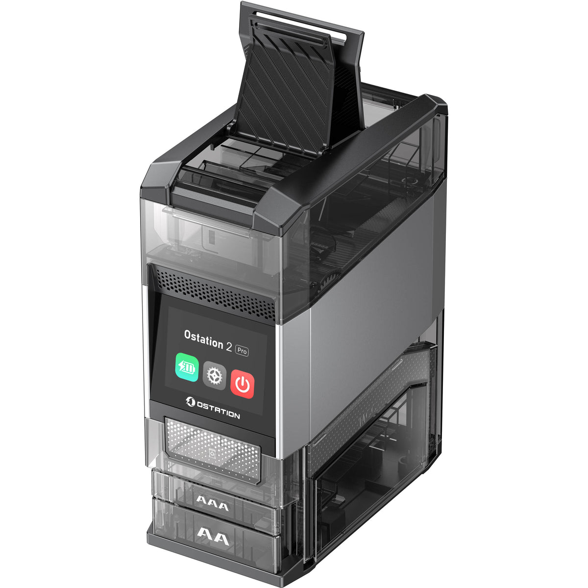 Cargador Olight Ostation 2 Pro AA /AAA Automatic - en uso