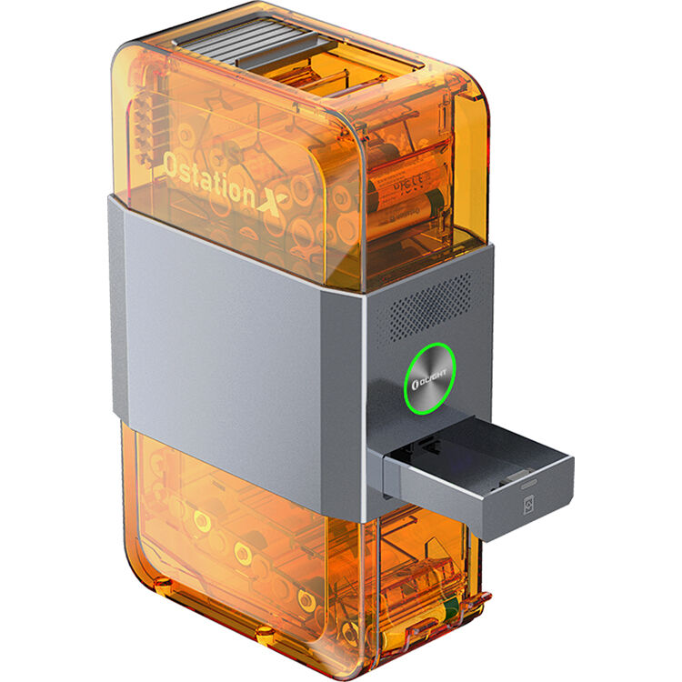 Cargador Olight Ostation X AA Automatic - vista lateral