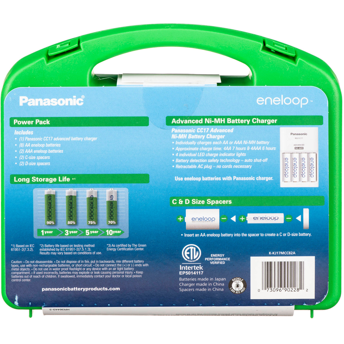 Cargador Panasonic eneloop Power Pack Kit - vista frontal