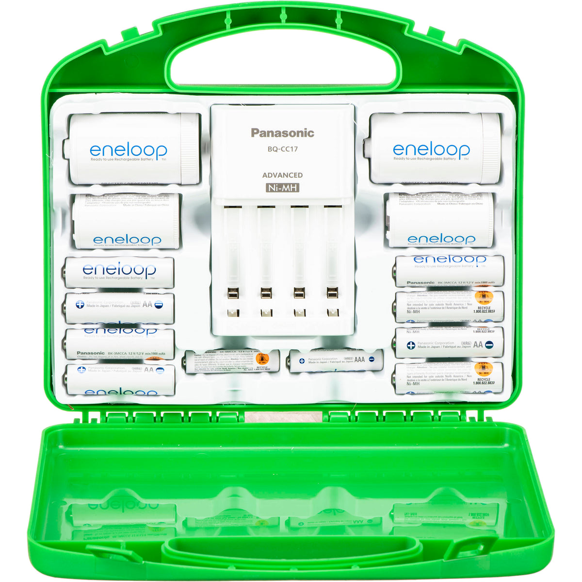 Cargador Panasonic eneloop Power Pack Kit - vista trasera