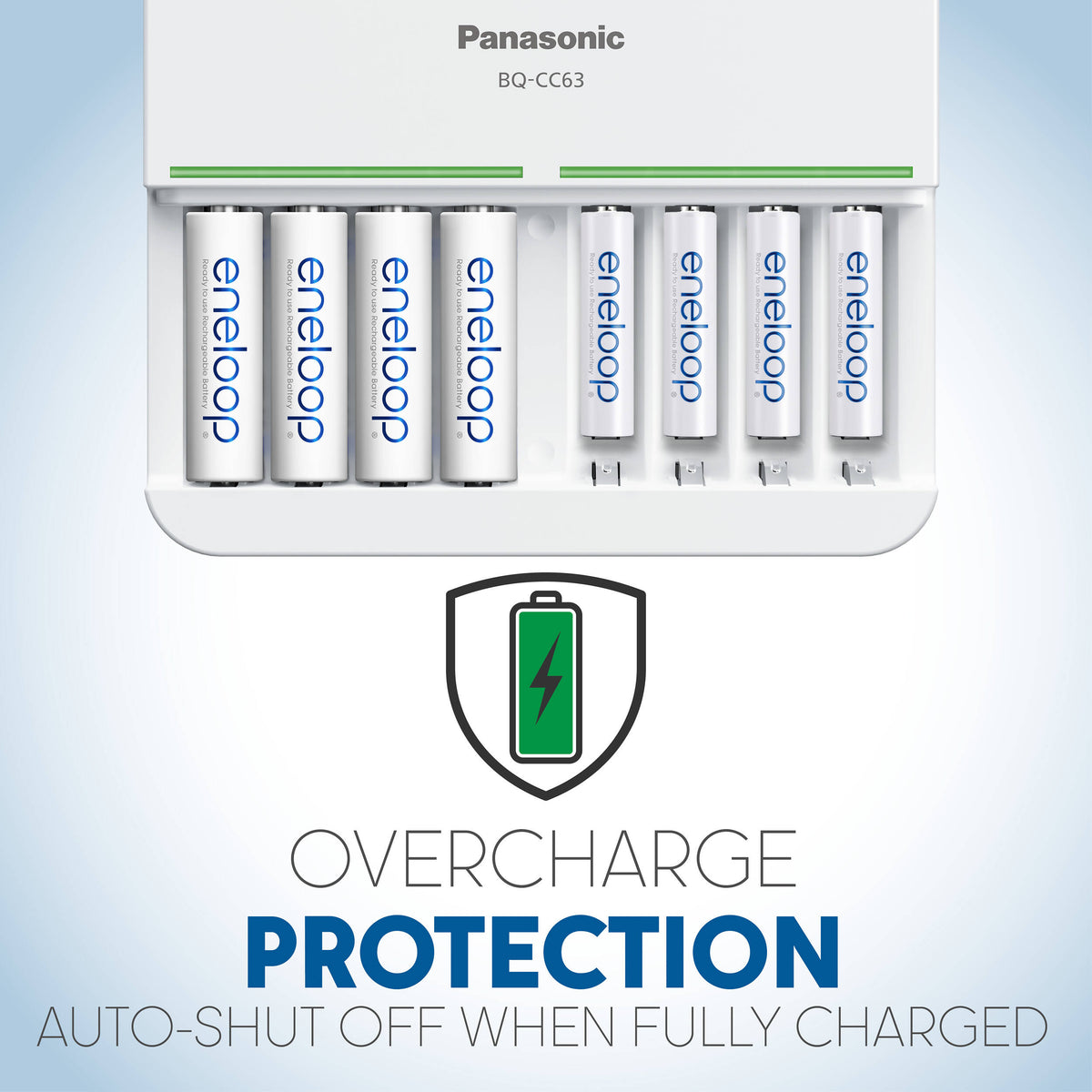 Cargador Panasonic eneloop Quick & Combo Pack - vista lateral