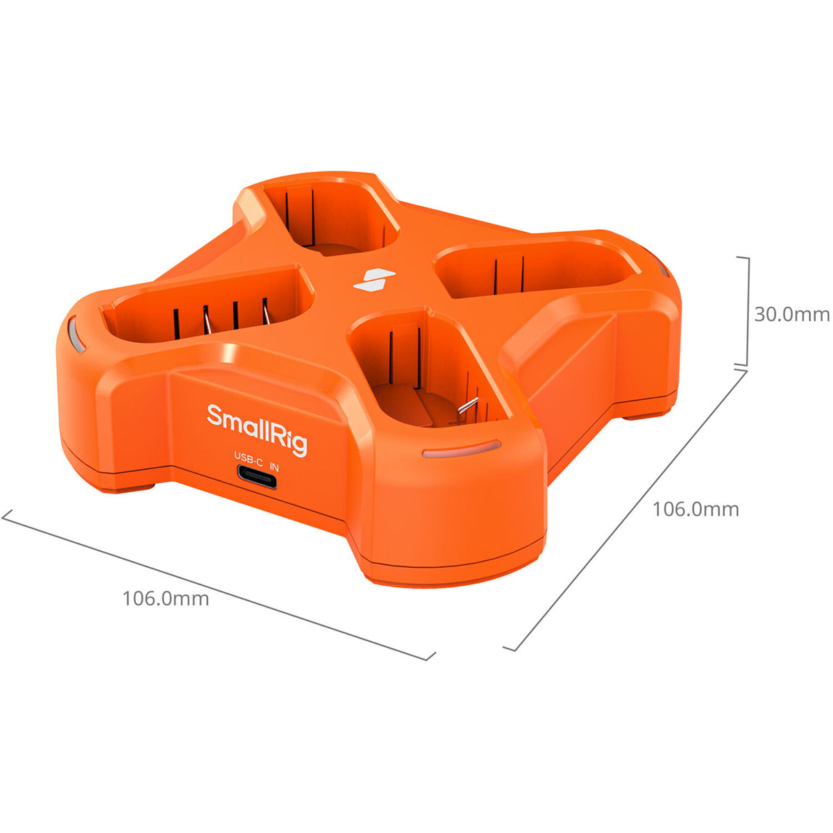 Cargador SmallRig DMW-BLK22 4-Channel Camera - vista trasera