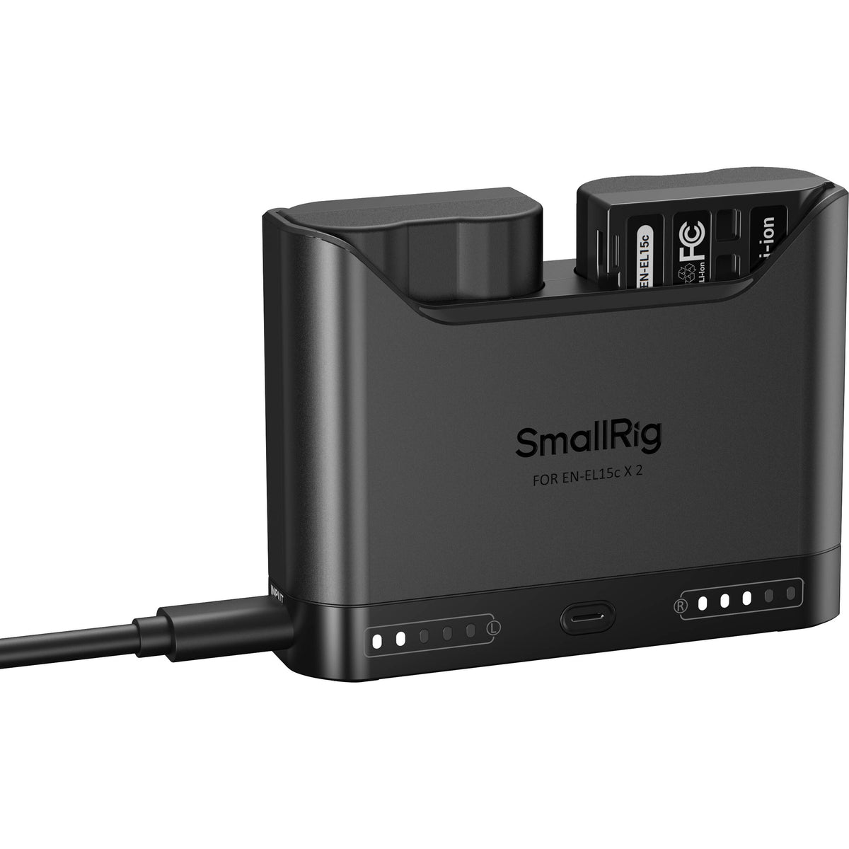 Cargador SmallRig EN-EL15c Camera Double Bay - vista lateral