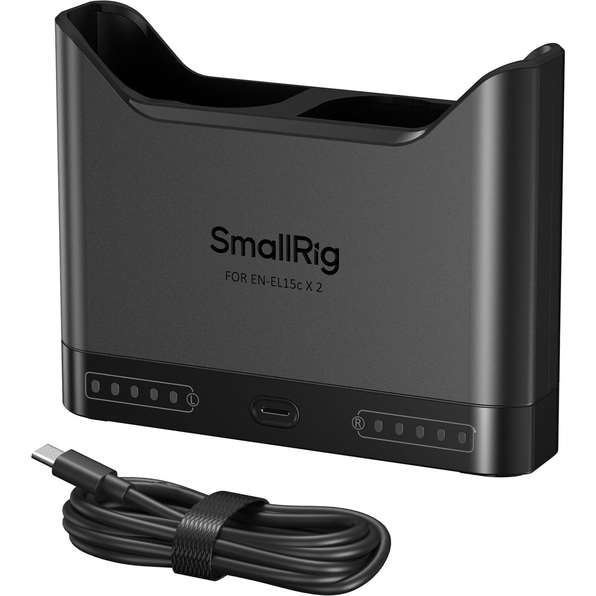 Cargador SmallRig EN-EL15c Camera Double Bay - en uso