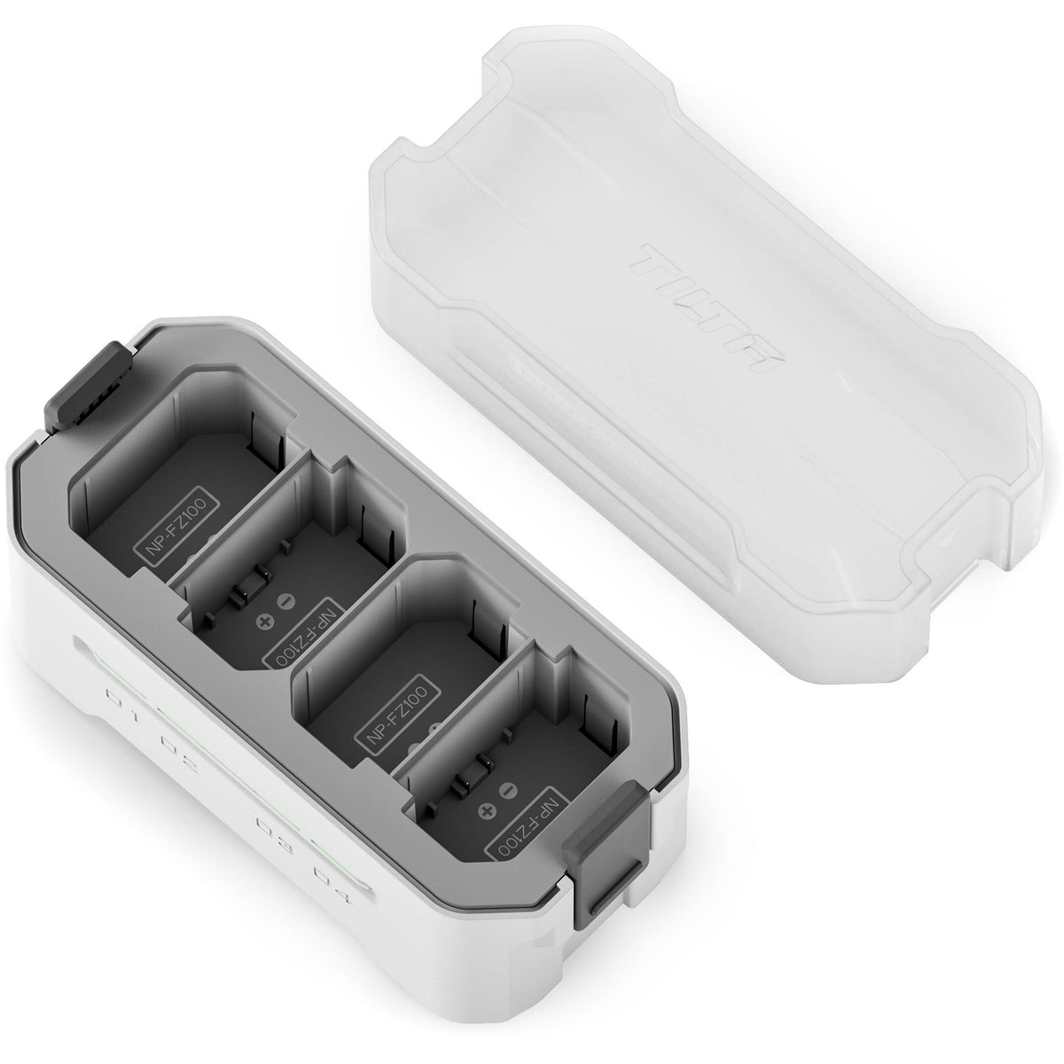 Cargador Tilta Portable Charging Station para NP-FZ100 (Off-White) - puertos y conexiones