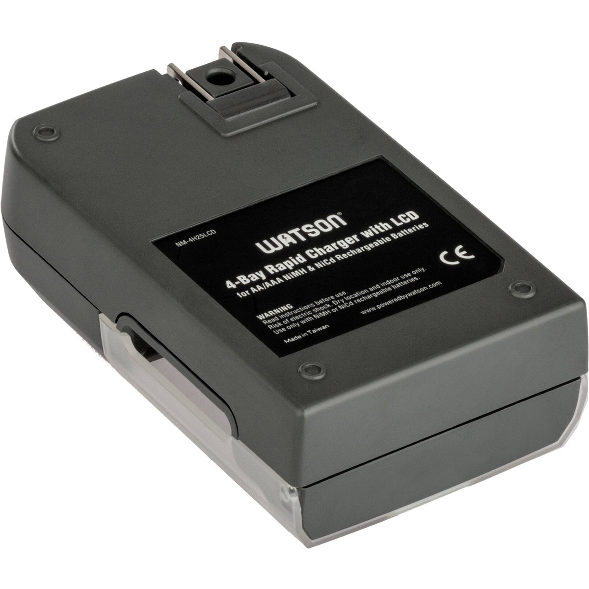 Cargador Watson 4 bahías rápido con LCD y 4 AA NiMH (2500mAh) - en uso