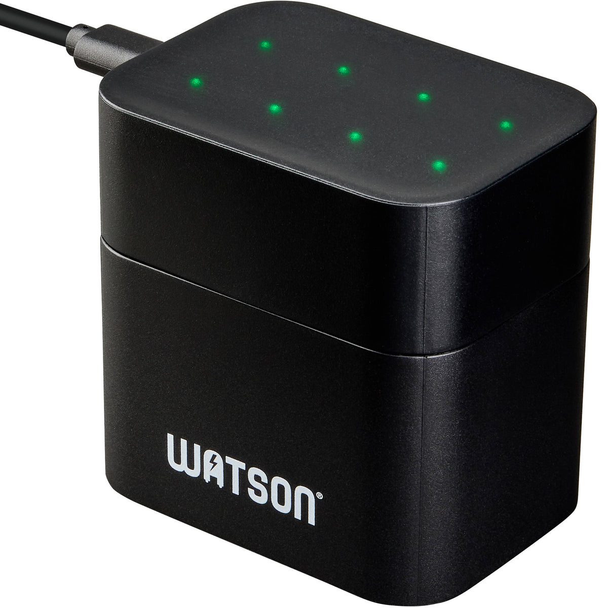 Cargador Watson recargables AA Lithium-Ion con 8 bahías (8-Pack, 3600mWh) - vista trasera