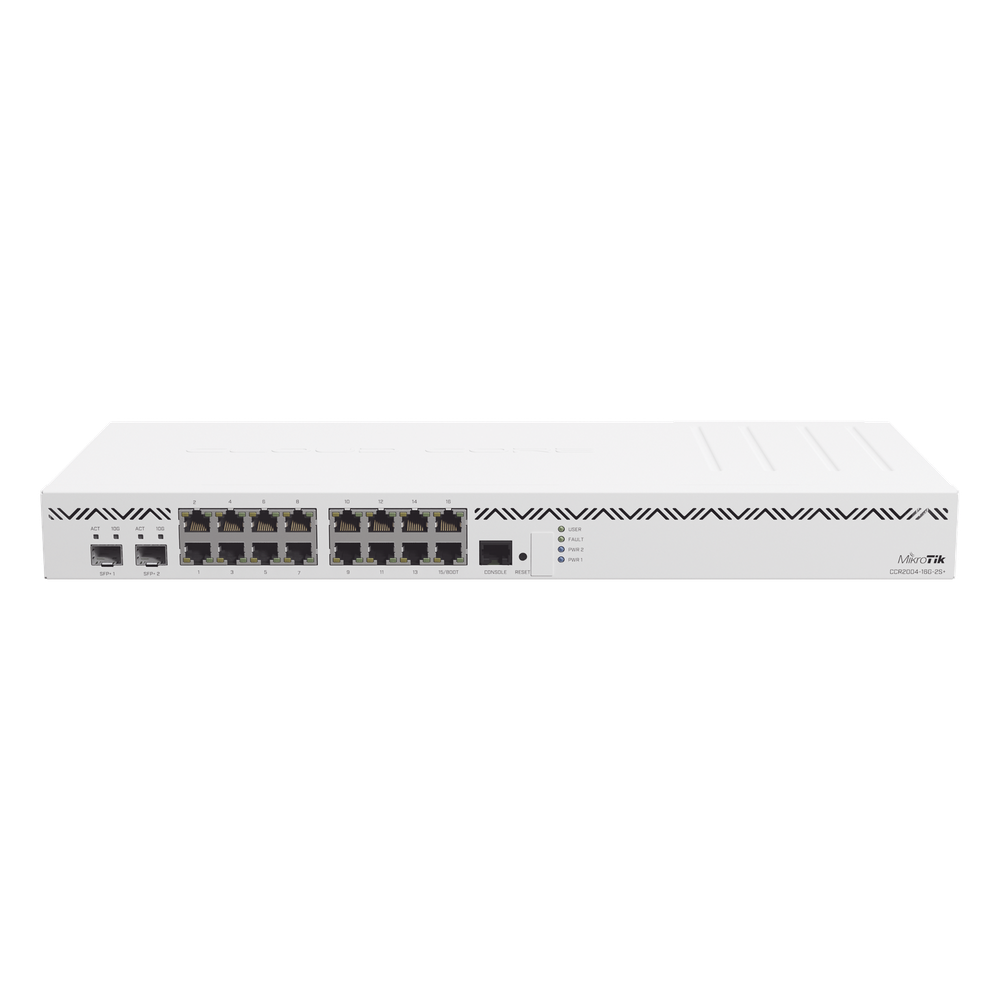Cloud Core Router 16 puertos Gigabit Mikrotik CCR2004-16G-2S+