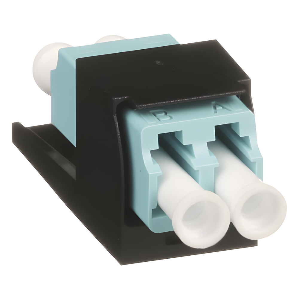 Módulo Acoplador LC Panduit CMDSAQLCZBL Multimodo OM3 Dúplex Aqua