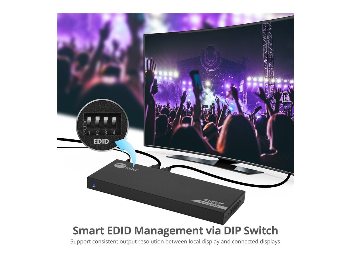 Conmutador AV SIIG 1x2 HDMI Splitter Over Cat6/7 Extender - vista 7