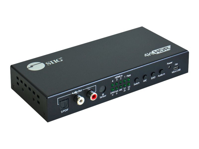 Conmutador AV SIIG 4x1 HDMI 2.0 4K 60Hz Switch - vista 2