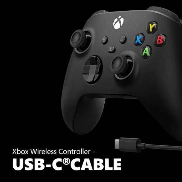 control-inalambrico-microsoft-xbox-bluetooth-con-cable-usb-c-para-xbox-series-xs-xbox-one-y-pc-negro-carbon