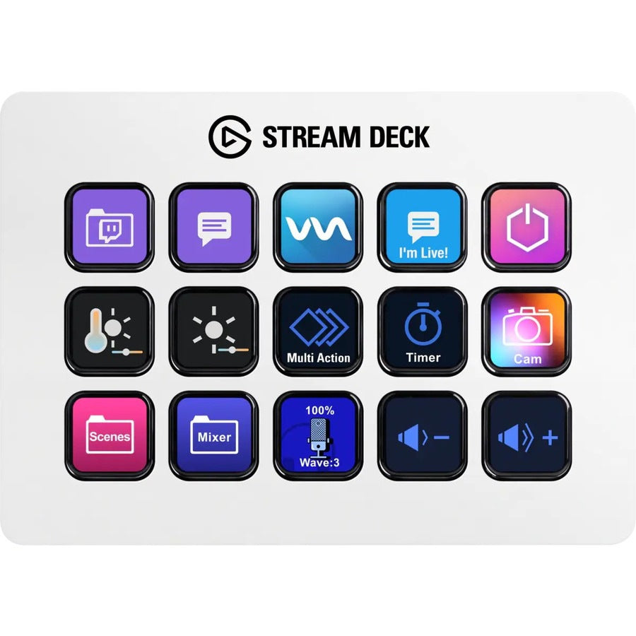 Controlador AV Elgato STREAM DECK MK.2 (WHITE) - vista 2