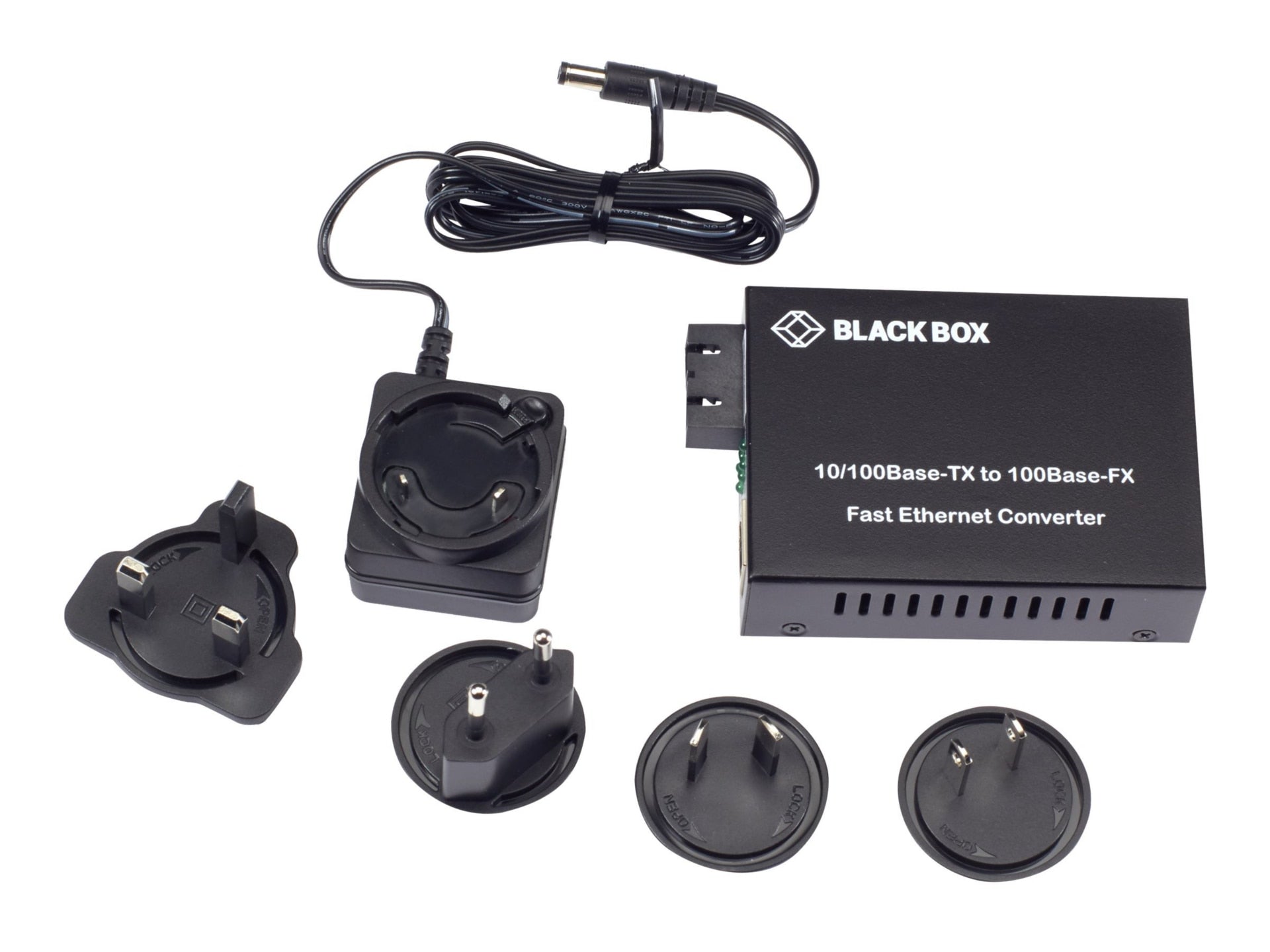 Convertidor de Medios Black Box Pure Networking Copper to Fiber Media Converter 10/100BASE-TX to 100BASE-FX - vista 1