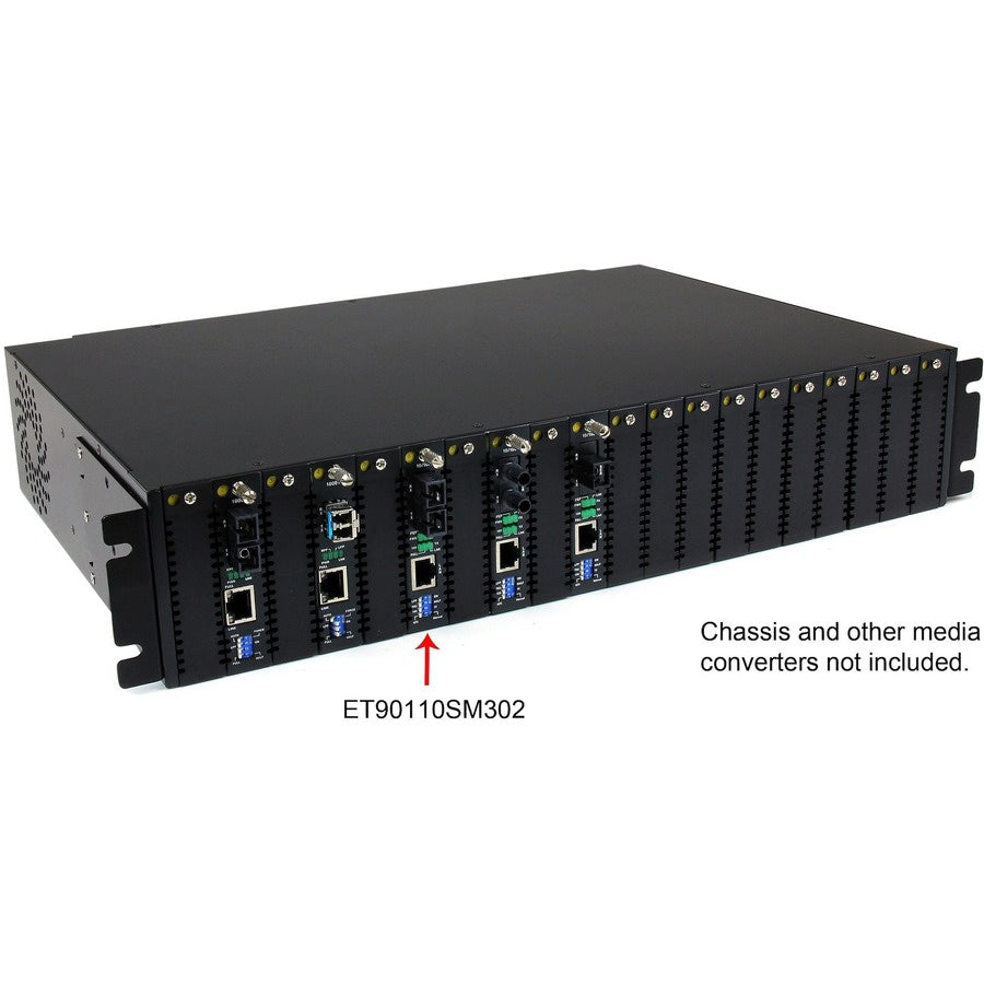 Convertidor de Medios StarTech.com StarTech 10/100 Mbps Single Mode Fiber Media Converter SC - vista 4