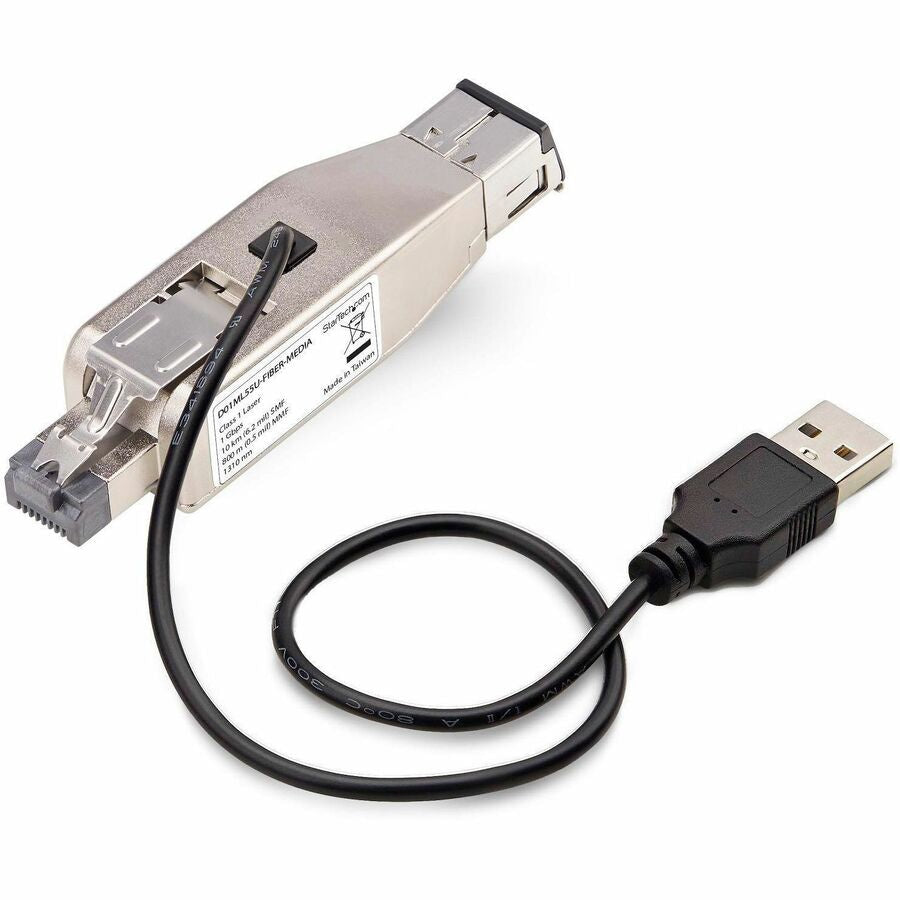 Convertidor de Medios StarTech.com StarTech Gigabit Fiber to RJ45 Ethernet Media Converter Dongle - vista 2