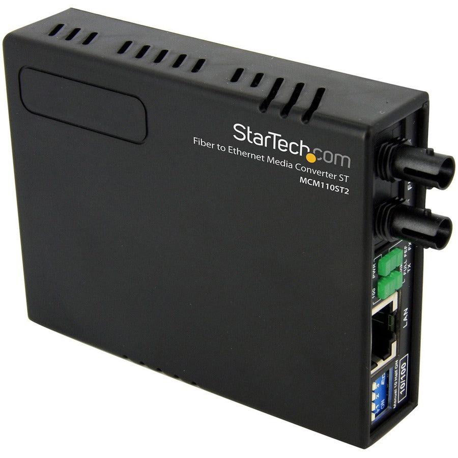 Convertidor de Medios StarTech.com StarTech Multi-Mode (MM) ST Fiber Media Converter - vista 1