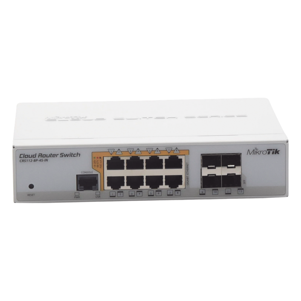 Cloud Router Switch Administrable L3 Mikrotik CRS112-8P-4S-IN