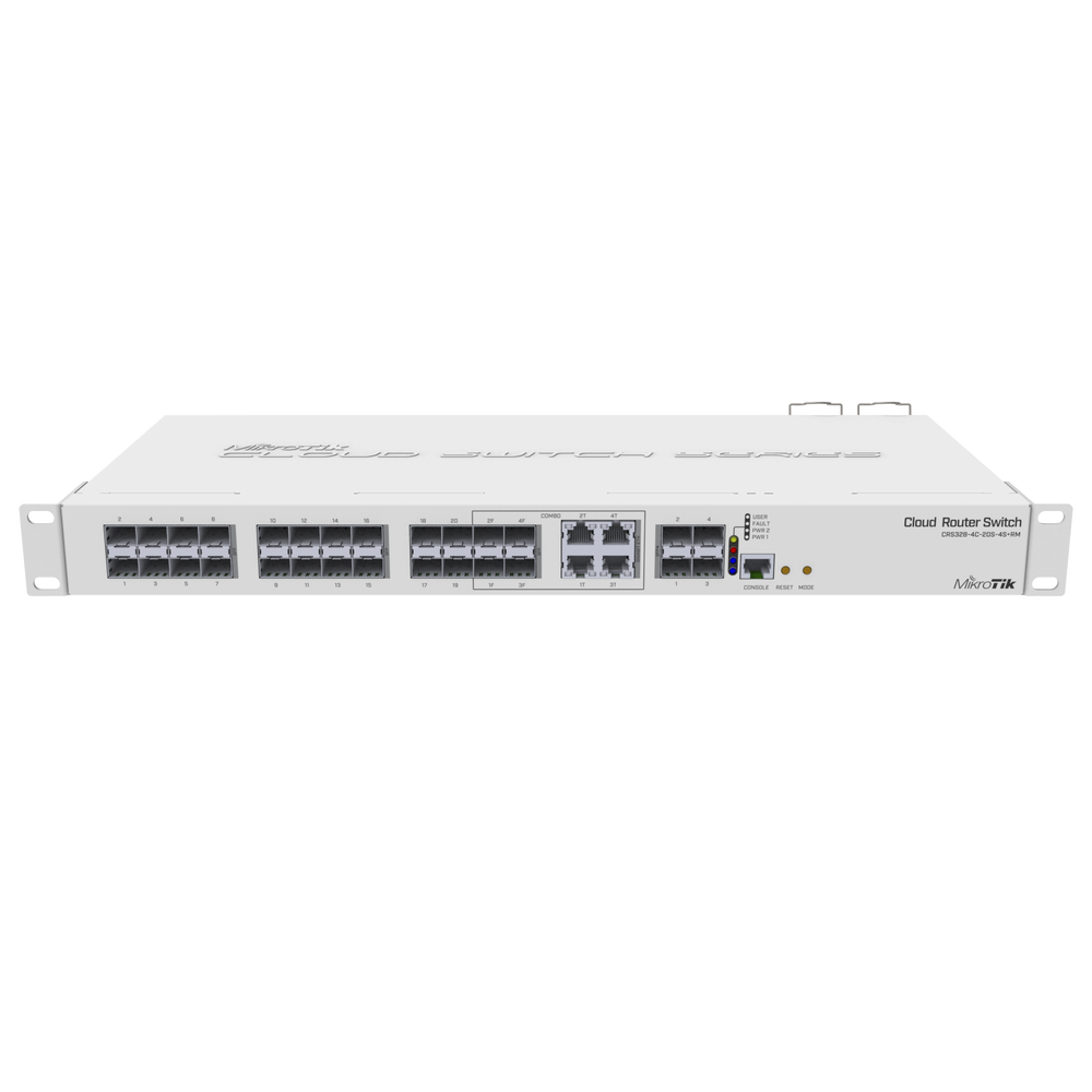 Cloud Router Switch Administrable L3 Mikrotik CRS328-4C-20S-4S+RM 4 puertos