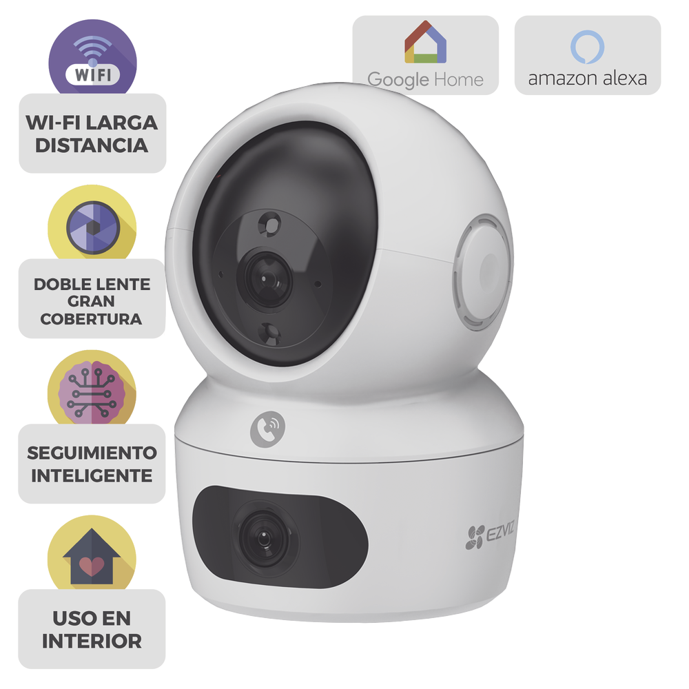 Cámra PT WiFi 2K Dual EZVIZ CS-H7C 512 GB